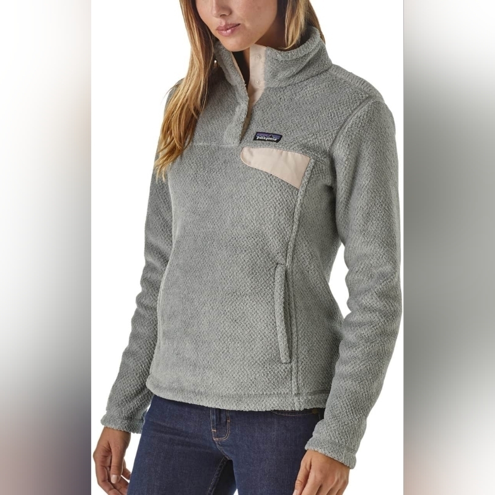 Patagonia Re-Tool blue Fleece Pullover size M in EUC